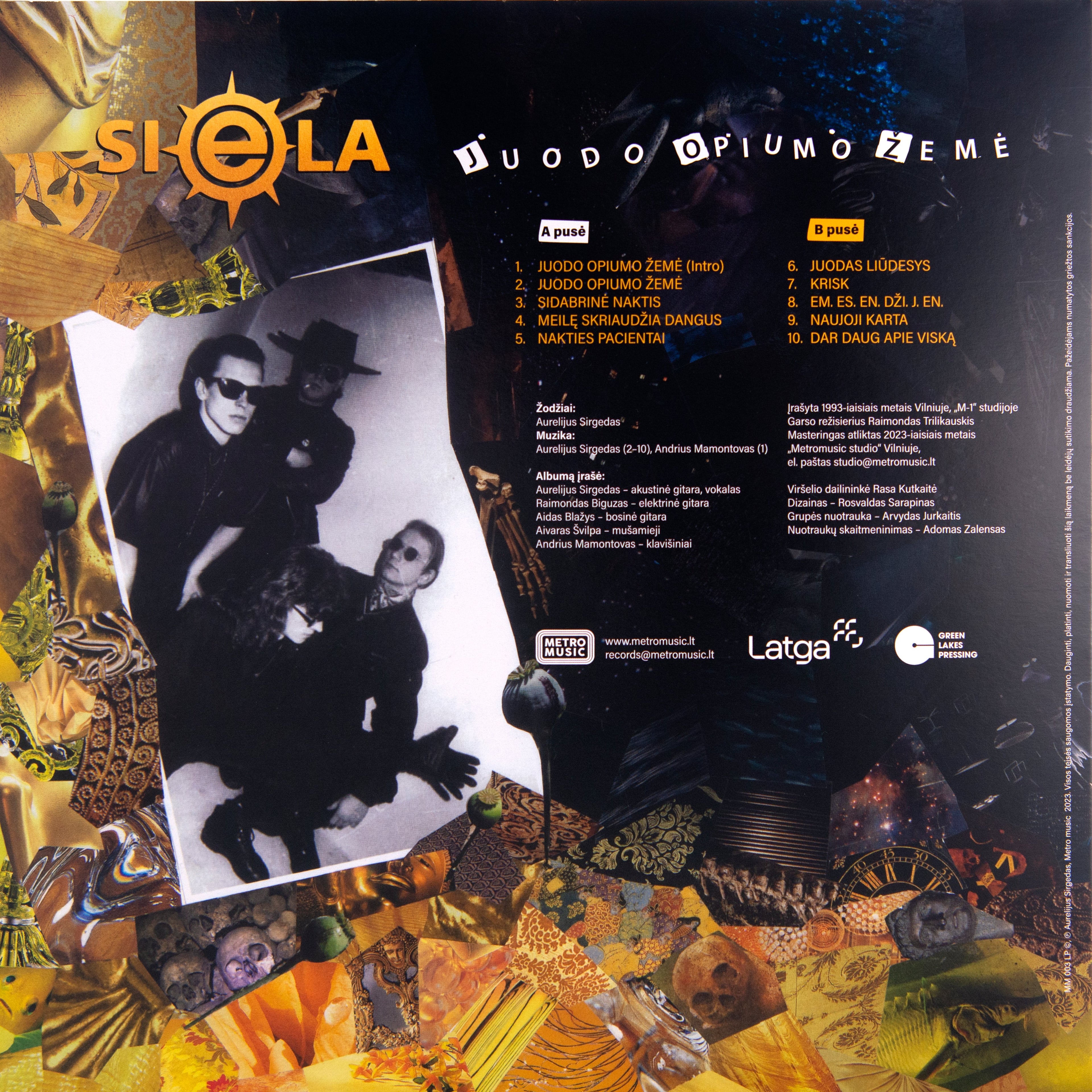 SIELA "Juodo opiumo žemė" DŽINSINIS LP