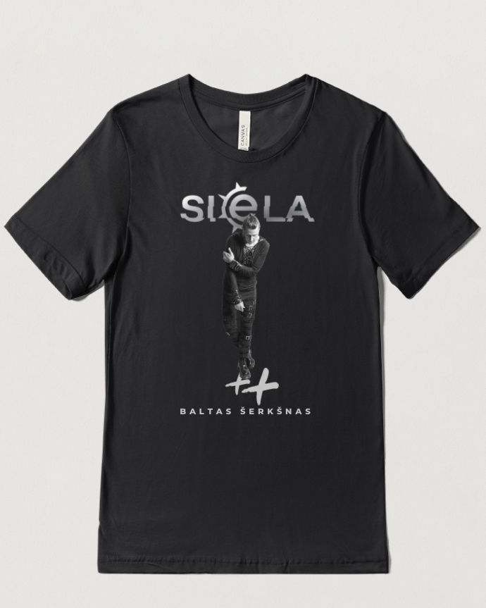 SIELA T-shirt Baltas šerkšnas